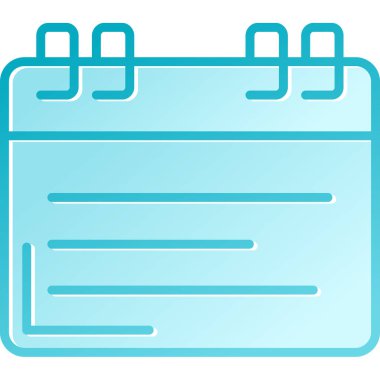 Takvim simgesi vektör illüstrasyonu