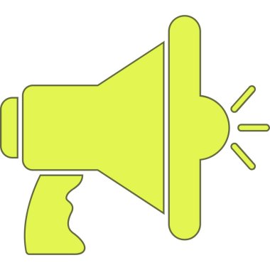 Moda biçimi izole edilmiş arkaplanda hoparlör simgesi