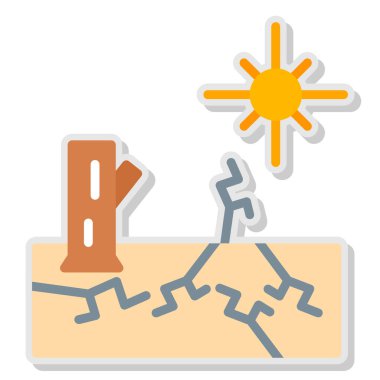 Yıkılmış evin düz simgesi