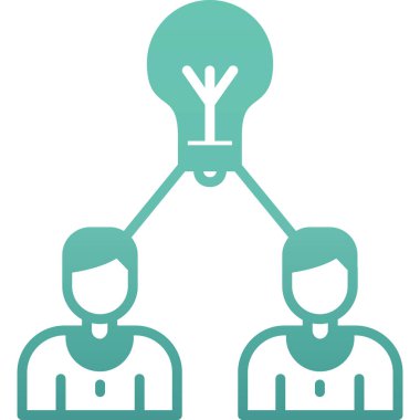 fikir vektörü simgesi modern basit tasarım illüstrasyonu