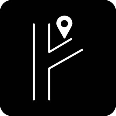 konum simgesi, konum navigasyonu, vektör illüstrasyonu