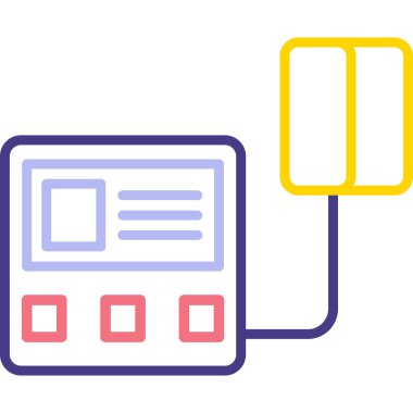 Web renk simgesi. Vektör çizim