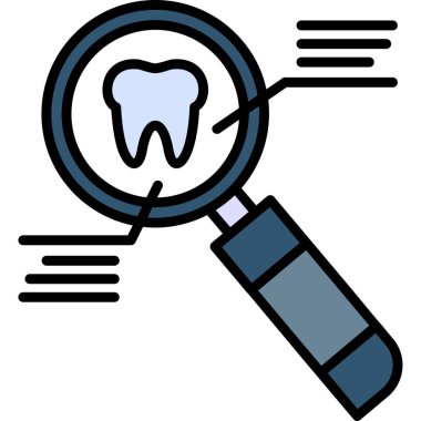 Diş. Web simgesi basit illüstrasyon