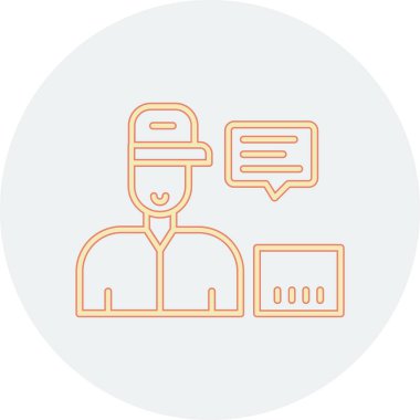 Modern simgenin vektör illüstrasyonu