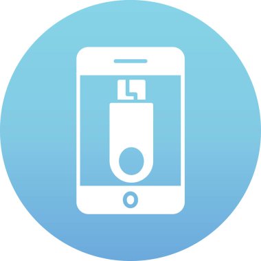 cep telefonu ikonu vektör illüstrasyonu