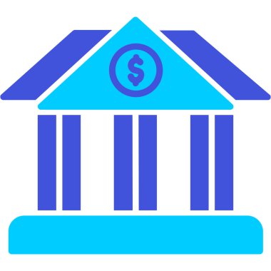 Banka Binası. vektör çizim