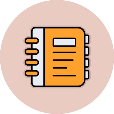 Belge modern simgesinin vektör illüstrasyonu