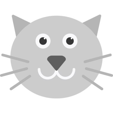 Sevimli kedi çizgi film tasarımı, evcil hayvan ev hayatı doğa ve sevimli tema vektörü illüstrasyonu.