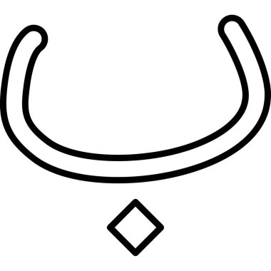 At nalı ikonu. Beyaz arkaplanda izole edilmiş web tasarımı için at nalı vektör simgesi