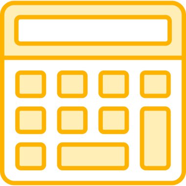 Hesap makinesi. Web simgesi basit illüstrasyon