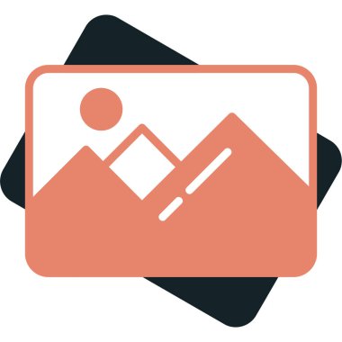 Resim düz vektör simgesi