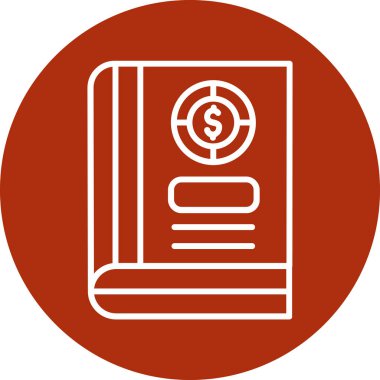 Bir kitap simgesinin vektör illüstrasyonu