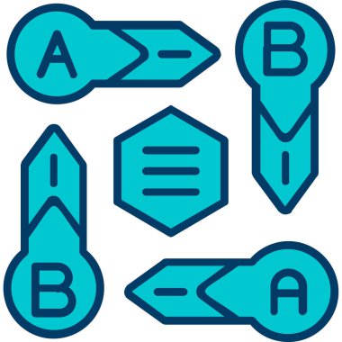 b & c harfleri ayarlandı. vektör illüstrasyonu