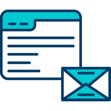 zarf e- posta e- posta simgesi doldurulmuş özet biçimi