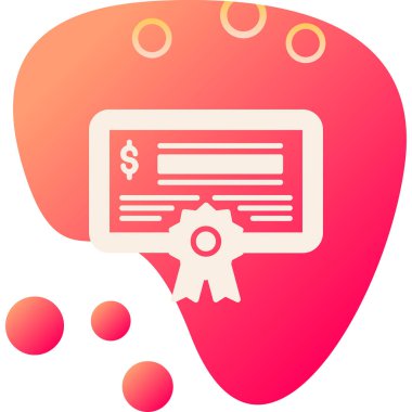 Dolar ve analiz simgesinin vektör çizimi