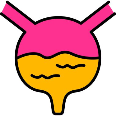 Kadın vücudu. Basit illüstrasyon