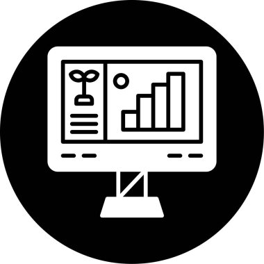 ekran simgesi, vektör illüstrasyonunu izle