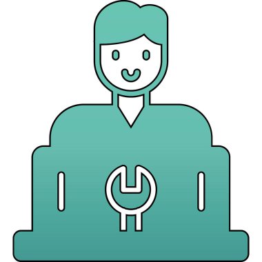 Kadın avatar vektör illüstrasyonu