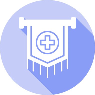 Hastane web simgesi basit illüstrasyon