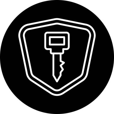 trend biçimi izole edilmiş arkaplanda anahtar simgesi