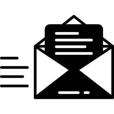 posta simgesi. Web için posta vektör simgesinin özet çizimi