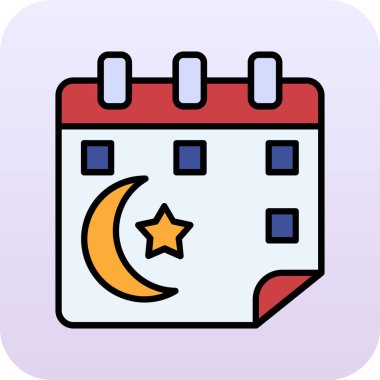 Ay simgesi, vektör illüstrasyonu