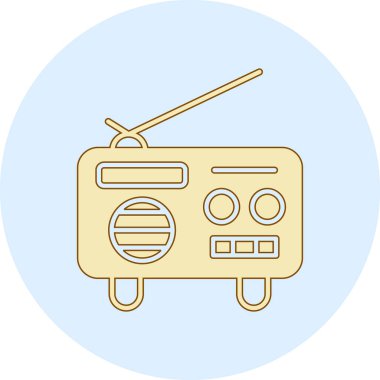 radyo, vektör illüstrasyonu, tasarım