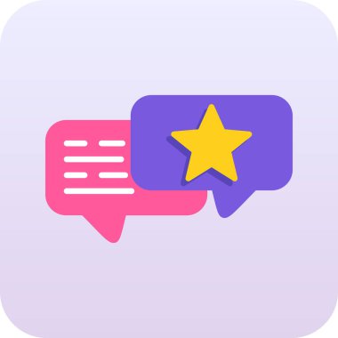 Sohbet simgesi vektör illüstrasyonu