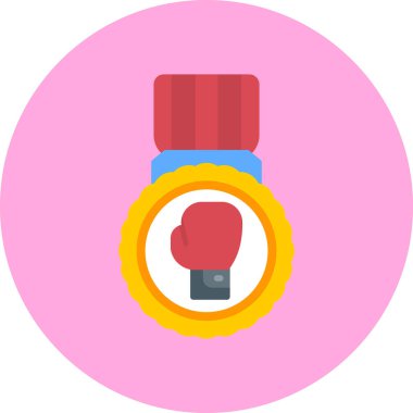 Madalya düz vektör simgesi