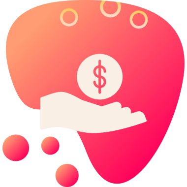 Para ikonu. vektör illüstrasyonu