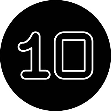 10 yıllık kabartma simgesi