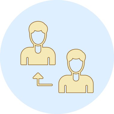 İnsan simgesinin vektör illüstrasyonu