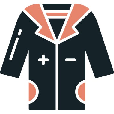 Kıyafet moda simgesi düz stil