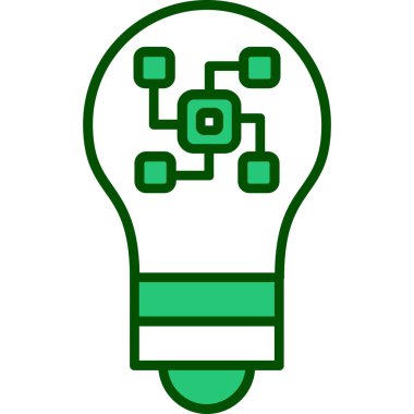 Bir fikrim var. Web simgesi basit illüstrasyon