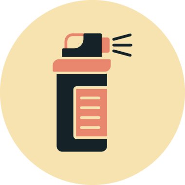 Şişe simgesinin vektör illüstrasyonu