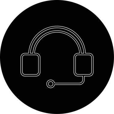 vektör kulaklık simgesi illüstrasyonu