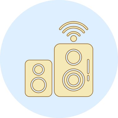 ses simgesi, vektör illüstrasyonu