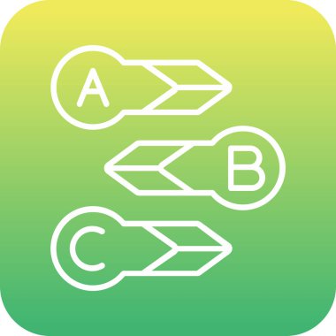 iki ok simgesi, illüstrasyon