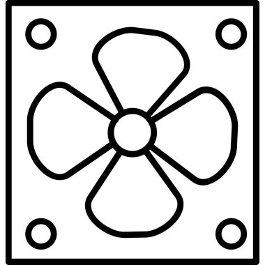 Gaz sobasının vektör simgesi