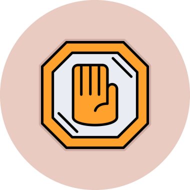 Modern vektör simgesini durdur