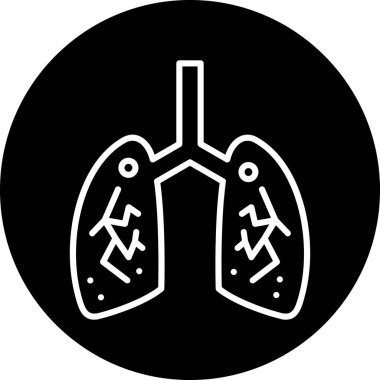 vektör ciğerleri simge illüstrasyonu