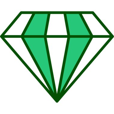 Elmas. Web simgesi basit illüstrasyon