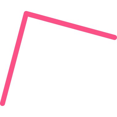 Beyaz arkaplanda pembe kurdele