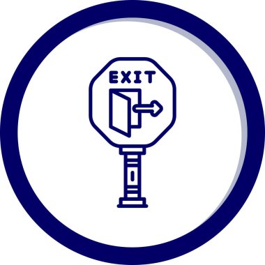 çıkış simgesi çizimi