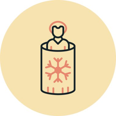 Rozet tarzında soğuk soğuk ikon