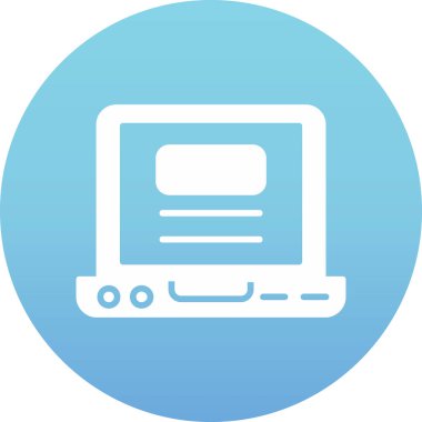 dizüstü web vektör simgesi