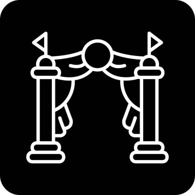 Modern b 'nin vektör çizimi vinç simgesinden yoksun