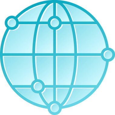 küresel ağ. Basit resimleme