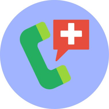 Telefon vektör simgesi. Web tasarımı, çağrı ve grafik için basit vektör logosu