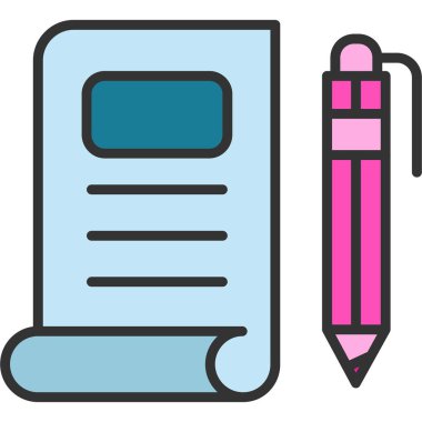 Kalem. Web simgesi basit tasarım